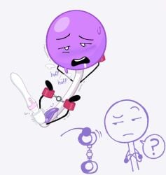 1futa 1girl ? battle_for_bfb battle_for_bfdi battle_for_dream_island bfb bfdi blush blush_lines blushing bondage futa_only futanari handcuffs handcuffs_on_ankles jacknjellify lollipop_(bfdi) masturbation object_show object_show_community object_shows offscreen_female osc plain_background purple_penis self_upload simple_background solo sweat sweatdrop sweating sweaty tentacle tentacle_penis vibrating_wand vibrator vibrator_on_penis white_background