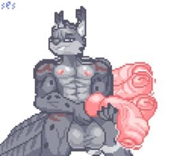 animated anthro balls big_penis felid genitals grey_balls grey_body hannibalazul holding_penis huge_cock humanoid_genitalia humanoid_penis hyper hyper_genitalia hyper_penis loop male male_only mammal penis ses_vanbrubles solo transparent_background