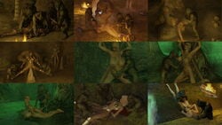 cave chains drowning female fire goblin goblin_male green_skin leech lynortis nude penetration rape sex size_difference small_dom_big_sub snuff