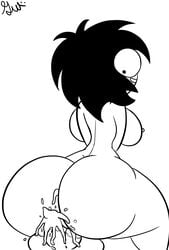 1boy 1girls alternate_ass_size alternate_breast_size animated ass big_ass big_breasts black_eyes black_hair breasts cum cum_in_pussy cum_inside female female_on_top gloryworm huge_ass large_ass male pussy sarah's_scribbles sarah_andersen sex smile straight tagme youtube youtuber