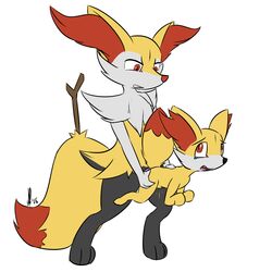 1:1 1boy 2016 absurd_res ambiguous_gender anthro anthro_on_feral anthrofied braixen dated doggy_style fennekin feral fox furry half-closed_eyes hi_res holding interspecies larger_male male nintendo pokémon_(species) pokemon pokemon_(species) pokemon_xy sex size_difference source_request text video_games watermark zoophilia