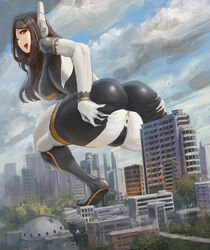 anus big_ass giantess kazo macro tight_clothing wide_hips