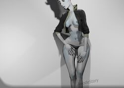 3d asajj_ventress clone_wars dathomiri female female_only jacket single_female star_wars white_eyes