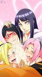 1boy 4girls age_difference ahe_gao assisted_fellatio big_penis black_hair blonde_hair blue_hair blush boruto:_naruto_next_generations bottomless bs_editor cheating cheating_wife clothing collaborative_fellatio couple cum cum_drip cum_on_penis cum_overflow cum_trail edit excessive_cum fellatio female fivesome forehead_protector glasses green_eyes hairband hand_on_head hand_on_penis harem harem_girls huge_cock hyuuga_hinata hyuuga_hinata_(naruto:_road_to_ninja) ino_yamanaka jacket just_the_tip licking licking_cum licking_penis light_blue_eyes long_hair looking_at_viewer male male_pov multiple_girls naruto naruto:_road_to_ninja naruto_(series) naruto_shippuden netorare ntr older_female older_male oral partial_male pink_hair ponytail pov red_eyes sakura_haruno sarada_uchiha sharingan short_hair smile smiling_at_viewer straight sunahara_wataru sweat sweatdrop teamwork tied_hair time_paradox tongue_out triple_fellatio uzumaki_naruto violet_eyes younger_female