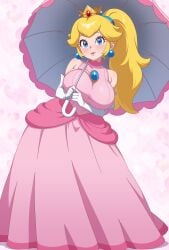 princess peach from mario (series) by huet-pc