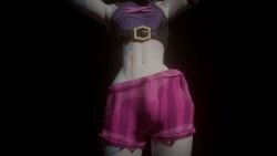 1futa 3d animated bulge bulge_through_clothing clothed dancing futa_focus futa_only futanari gif goopyr34 hips jinx_(league_of_legends) league_of_legends solo_futa