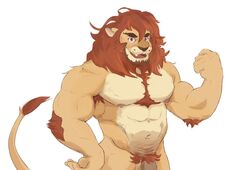 2019 abs anthro arm_hair armpit_hair basedgoblin biceps body_hair chest_hair facial_hair felid fur genitals hair kemo_coliseum lion male male_only mammal mane mane_hair maximus_(kemo_coliseum) multicolored_body multicolored_fur muscular muscular_male nipples open_mouth pantherine pecs penis pubes simple_background solo tan_body tan_fur two_tone_body two_tone_fur white_background