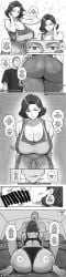 1boy 1boy1girl 1girls 2d 2d_(artwork) 3koma apron ass ass_bigger_than_breasts ass_bigger_than_head back_view back_view_blowjob bare_shoulders barely_clothed behind_view big_ass big_breasts black_bar_censoring blowjob bodily_fluids boss boss_and_employee boss_and_subordinate breasts breasts_bigger_than_head bubble_butt censored censored_penis cheating cheating_wife cleavage clothed curvy curvy_figure dat_ass dialogue dialogue_box employee english_dialogue english_text exposed_shoulders eyeless_male fellatio greyscale house housewife huge_ass huge_breasts indoors indoors_sex inviting inviting_to_sex lingerie lingerie_bra lingerie_only lingerie_panties lips looking_at_viewer low-angle_view male/female manga manga_page mature mature_female mature_woman milf monochrome ntr older_than_they_look on_sofa onomatopoeia original patreon_logo patreon_url patreon_username penis saliva saliva_drip saliva_on_penis seductive seductive_look shiny_skin short_hair side_view side_view_fellatio sitting_on_sofa slutty_female sofa speech_bubble staring_at_breasts stmya sweat sweatdrop sweaty text thick_thighs thought_bubble undressed unprofessional_behavior wide_hips wife