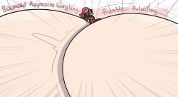 ass ass_expansion colossal_ass groaning hakurei_reimu hyper imminent_growth puffster3 reimu_hakurei rumbling touhou wide_hips