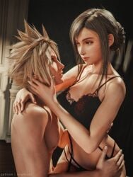 cloud strife from final fantasy by neonfox3d