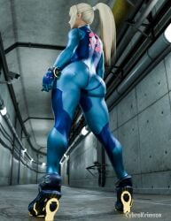 samus aran from metroid by cybrokrimson