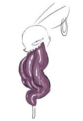 1anthro 1furry ambiguous_gender anthro bunny droll drolling drool drooling furry huge_tongue hyper_tongue purple_tongue rabbit tagme tongue_fetish twitter wet yobaba