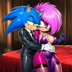 ai_generated anthro ass ass_grab bedroom blue_body breasts brother_and_sister date doorway dress female from_behind green_eyes hug imminent_sex incest incest_(lore) indoors long_dress looking_at_another magenta_fur male male/female night penis pink_hair purple_dress seductive seductive_look sex sibling_romance siblings sonia_the_hedgehog sonic_(series) sonic_the_hedgehog sonic_the_hedgehog_(series) sonic_underground straight suit_and_tie