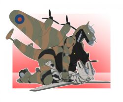 2_heads aeromorph aircraft airplane anthro areola avro_lancaster back_wings belly big_areola big_belly big_breasts big_nipples black_body breasts camo camo_body character_request cockpit cowgirl_position digital_media_(artwork) duo f-82_mustang female female_on_top from_front_position green_body grey_body hi_res living_aircraft living_machine living_vehicle lying machine male male/female metallic_body multi_head ndragon3 nipples non-mammal_nipples not_furry nude nude_anthro nude_female nude_male on_back on_bottom on_top overweight overweight_anthro overweight_female propeller sex short_eyebrows simple_background tail thick_thighs vehicle wheel wheel_feet wide_hips wings