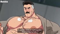 animated bara big_pecs daddy dilf gay gay_male invincible invincible_(tv_series) jerking jerking_off jerkingoff male male_only maloba masturbation mature_male moustache nolan_grayson omni-man solo sound tagme video yaoi