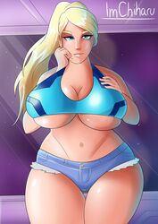 samus aran from metroid by imchiharu