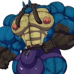 1:1 1boy anthro anthrofied balls bara big_balls big_bulge big_muscles big_penis big_testicles bobert boxers_(clothing) bulge clothing eyewear furry hairy hi_res huge_balls huge_bulge huge_muscles huge_penis huge_testicles hyper hyper_balls hyper_bulge hyper_genitalia hyper_muscles hyper_penis hyper_testicles looking_at_viewer lucario male male_only muscles muscular nintendo nipples penis pokemon pokemon_(species) pokemon_dppt pubic_hair simple_background smile sunglasses testicles thick_thighs underwear video_games white_background yaoi