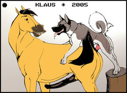 2005 dreamworks furry furry_only klaus_doberman male male_only multiple_males no_humans spirit:_stallion_of_the_cimarron spirit_(character) tagme yaoi