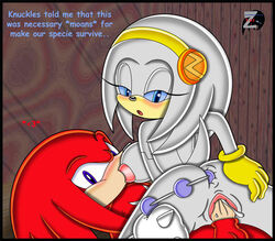 anal_beads anal_beads_pull android anthro anus ass breast_sucking breasts echidna female furry knuckles_the_echidna male nipples original_character penis pussy sex sonic_(series) straight zeta_the_echidna zetar02