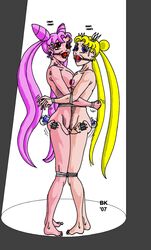 2007 2girls ball_gag barefoot bishoujo_senshi_sailor_moon bk blue_eyes bondage bound bound_arms bound_legs bound_together bound_torso bound_wrists breast_press breast_to_breast breasts_to_breasts chibi_usa female female_only femsub gag gagged kropfhauser mother_and_daughter multiple_girls multiple_subs nipples nude red_ball_gag red_eyes restrained rope rope_bondage sailor_moon small_breasts tears tied_up usagi_tsukino vibrator