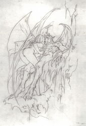 demon female handjob luis_royo male penis straight