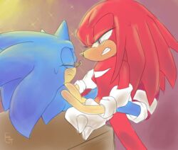 anal duo futuregalaxea genitals knuckles_the_echidna male male/male male_only penis sonic_(series) sonic_the_hedgehog sonic_the_hedgehog_(series) sonknux