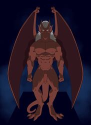 brooklyn_(gargoyles) disney gargoyle gargoyles male male_only penis smagma solo