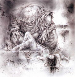 female human luis_royo male monster ogre size_difference straight the_blue_prince