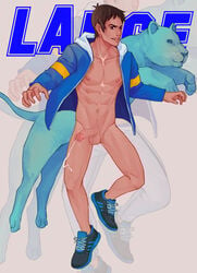 1boy abs balls big_penis cum cumshot lance_mcclain legs male male_only maorenc muscles muscular nipples partially_clothed pectorals pubic_hair shoes skinny solo voltron voltron:_legendary_defender