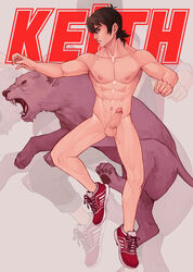 1boy abs balls big_penis keith_kogane legs male male_only maorenc muscles muscular nipples pectorals pubic_hair shoes skinny solo voltron voltron:_legendary_defender