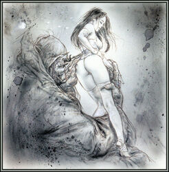 ass breasts female human luis_royo male male/female monster ogre size_difference the_blue_prince