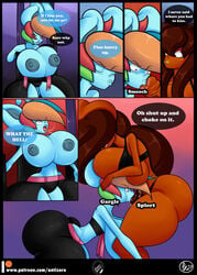 anthro antizero big_ass big_breasts big_penis bulge comic comic_page dickgirl friendship_is_magic furry futanari gynomorph lilith_(antizero) my_little_pony rainbow_dash_(mlp) straight_hair