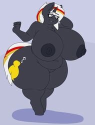 1girls absurd_res anthro anthrofied ass big_belly big_breasts black_fur blue_eyes breasts chubby coatieyay cutie_mark equine fallout_equestria feet female female_only furry half-closed_eyes hi_res hooves horn horns huge_ass huge_breasts mammal my_little_pony nipples nude overweight overweight_female pussy red_fur tail thick_thighs unicorn velvet_remedy white_fur wide_hips yellow_fur