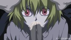 animated blonde_hair blowjob chrollo_lucilfer earrings femboy gay gif head_grab hunter_x_hunter kurapika male ocarinaotw pretty_boy rape red_eyes scarlet_eyes sucking_off traced twink yaoi