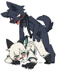 2025 4:5 absurd_res ambiguous_penetration anthro anthro_on_anthro anthro_penetrated anthro_penetrating anthro_penetrating_anthro ass_up biped black_body black_ears black_fur blush bodily_fluids bottomless bottomless_anthro bottomless_female canid canine canis claws clothed clothing digital_drawing_(artwork) digital_media_(artwork) digitan_(porforever) digitigrade doggystyle domestic_cat duo fangs felid feline felis female female_penetrated finger_claws from_behind_position fur genital_fluids gradient_fur green_eyes green_inner_ear hair hi_res inner_ear_fluff interspecies male male/female male_penetrating male_penetrating_female mammal multicolored_body multicolored_fur nifram_logan nude nude_anthro nude_male open_mouth open_smile penetration pizademokttero plantigrade sex shirt simple_background slim slim_anthro slim_female slim_male smile star_pupils sweat tail_around_neck teeth three-quarter_view thrust_lines thrusting tongue tongue_out topwear tuft two_tone_body two_tone_fur vaginal_fluids whiskers white_background white_body white_fur white_hair wolf