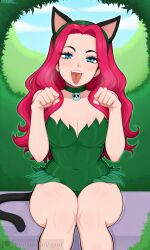 artist:zynxi dc_comics poison_ivy 1girl solo breasts large_breasts nipples areolae ass pussy nude completely_nude uncensored nsfw hentai blush curvy thick_thighs wide_hips thighs navel long_hair looking_at_viewer smile seductive open_mouth full_body high_resolution highly_detailed simple_background rule34 ai_generated patreon
