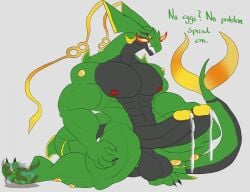 2026 2_penises 2_toes abs anthro areola balls barazoku biceps big_balls big_muscles big_pecs big_penis black_balls black_body black_claws black_penis black_sclera bodily_fluids breath_powers claws clenched_teeth cum cum_drip daikuhiroshiama dark_sclera dialogue dripping elemental_manipulation erection feet fin fire fire_breathing fire_manipulation generation_6_pokemon genital_fluids genitals glans green_body hi_res horn huge_muscles huge_pecs huge_penis kneeling legendary_pokemon looking_at_viewer male markings mega_evolution mega_rayquaza multi_genitalia multi_penis multicolored_body muscular muscular_anthro muscular_male nintendo nipples nude nude_anthro nude_male pecs penis pokemon pokemon_(species) pupils question_mark rayquaza red_areola red_nipples simple_background slit_pupils solo tail tail_fin talking_to_viewer teeth thick_arms thick_tail thick_thighs toe_claws toes triceps white_background yellow_eyes yellow_glans