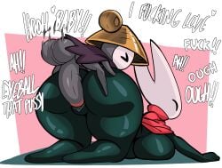 2026 anthro ass_up balls big_balls big_breasts big_butt big_penis biped black_body breast_squish breasts butt cape cloak cloak_only clothing duo erection eyes_closed female female_penetrated from_behind_position genitals glistening glistening_body grey_body hat headgear headwear hi_res hollow_knight:_silksong hollow_knight_(franchise) horn hornet_(hollow_knight) huge_balls huge_butt huge_penis huge_thighs larger_anthro larger_female larger_penetrated male male/female male_penetrating male_penetrating_female moan motion_blur non-mammal_breasts non-mammal_vulva penetration penile penile_penetration penis penis_in_vagina perching_position rear_view sex shallow_penetration sherma_(hollow_knight) sherma_(hollow_knight:_silksong) simple_background size_difference small_but_hung small_waist smaller_anthro smaller_male squish tanniquito team_cherry thick_thighs vaginal vaginal_penetration vaginal_prodding vulva