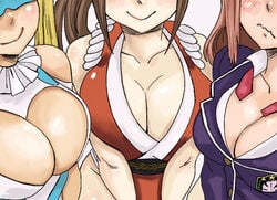 3girls bowsey cleavage crossover dead_or_alive dead_or_alive_5 dead_or_alive_5_last_round fatal_fury female honoka_(doa) king_of_fighters mai_shiranui mashima_hiro rainbow_mika snk street_fighter street_fighter_v tagme third-party_edit