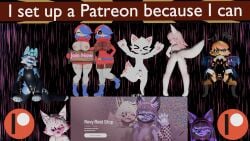 3d_(artwork) accessory all_fours anthro armwear arthropod balls bee big_breasts birthmark black_body black_fur black_hair blender_(artwork) blonde_hair blue_body blue_fur blue_hair breasts bulge bunny_costume burtrevolution burtrevolution_(burtrevolution) butt canid canine clothed clothing coat costume dark_body dark_skin deadrevolution_(burtrevolution) deira digital_media_(artwork) felid feline female footwear fox fur genitals group hair headband heart_eyes heart_symbol herm heterochromia hi_res high_heels human hymenopteran insect intersex legwear light_body light_skin living_pool_toy male mammal mario_bros markings mask nintendo nude partially_clothed patreon patreon_ad patreon_logo penis pink_body pink_fur pink_hair pool_toy purple_body purple_fur purple_hair shoes shyguy sign silly_cat_(mauzymice) text tongue topwear url wasp white_body white_fur white_hair wings yellow_body yellow_fur