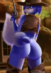 2020 absurd_res anthro ass big_butt breasts canid canine english_text female fox furry genitals hi_res krystal mammal nintendo nipples pussy solo star_fox text url v-tal video_games wide_hips