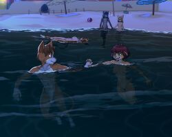 4_toes 5_fingers anthro balls beach black_hair blonde_hair borgo_(on_your_tail) bovid breasts brown_body brown_fur brown_hair calico_cat canid canine canis caprine chea_(on_your_tail) chea_jatti diacordst diana_caproni diana_caproni_(on_your_tail) domestic_cat eyewear feet felid feline felis female fingers floating fur genitals glasses goat grey_body grey_fur group hair hand_holding hi_res hindpaw humanoid_hands interspecies interspecies_romance lexua_(on_your_tail) lexua_canini love male male/female mammal multicolored_body multicolored_fur night nipples nude nude_anthro nude_female nude_male on_your_tail outdoor_nudity outside partially_submerged paun_(on_your_tail) paun_canini paws peina_(on_your_tail) peina_felini penis public romantic romantic_ambiance romantic_couple skinny_dipping swimming tabby_cat tail toes two_tone_body two_tone_fur vulva walking water wearing_glasses white_body white_fur wolf