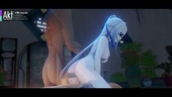 3d akt anal animated blindfold double_penetration female high_heels honkai:_star_rail honkai_(series) jingliu_(honkai:_star_rail) male tagme vaginal_penetration video