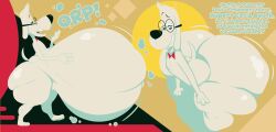 20th_century_fox 20th_century_studios afraart anthro big_ass big_ass_(male) big_butt bullwinkle_studios dog dreamworks dreamworks_animation furry huge_ass huge_butt jay_ward_productions male_weight_gain mr._peabody mr._peabody_&_sherman pacific_data_images post-vore post-vore_weight_gain rocky_and_bullwinkle weight_gain