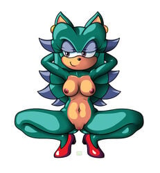 2020 anthro archie_comics breasts breezie_the_hedgehog breezie_the_hedgehog_(archie) digital_media_(artwork) female genitals hi_res mammal nipples nude pussy randomobliquity_(artist) simple_background smile solo sonic_(series) sonic_the_hedgehog_(archie) sonic_the_hedgehog_(comics) sonic_the_hedgehog_(series) white_background