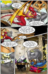 comic female furry tagme text vixine_comics