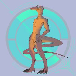 1:1 1male abs absurd_res anthro athletic athletic_male balls blue_eyes bullchicken claws collarbone colored darkened_genitalia digital_drawing_(artwork) digital_media_(artwork) digitigrade finger_claws flaccid flat_colors foreskin genitals hands_on_hips hi_res humanoid_genitalia humanoid_penis lizard long_tail male male_focus male_only multicolored_body navel nude nude_male only_male penis red_body reptile saggy_balls scalie simple_background single_male smile snout solo solo_male standing tail tattoo toe_claws two_tone_body unretracted_foreskin yellow_balls yellow_body yellow_penis