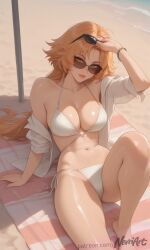 artist:nevriart wuthering_waves jianxin 1girl solo breasts large_breasts nipples areolae ass pussy nude completely_nude uncensored nsfw hentai blush curvy thick_thighs wide_hips thighs navel long_hair looking_at_viewer smile seductive open_mouth full_body high_resolution highly_detailed simple_background rule34 ai_generated patreon