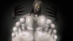 1girls 3d 3d_(artwork) angry_face barefeet barefoot black_toenails blood_on_face blood_on_hand claws clothed edit feet feet_together foot_fetish foot_focus glowing_eyes grey_hair grey_skin hair_covering_eye infected kombatkatto left_4_dead left_4_dead_(series) legs long_hair looking_at_viewer monster_girl musk painted_nails painted_toenails pov pov_feet sfm shiny_skin smell smelly smelly_feet soles solo solo_female source_filmmaker source_filmmaker_(artwork) steam sweat sweaty sweaty_feet toes valve video_game_character video_game_franchise video_games witch_(left_4_dead) zombie zombie_girl