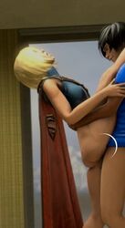 3d animated blonde blue blue_beetle bob_cut dc dc_comics donkboy eyes hair injustice_2 jaime_reyes kara_danvers large_ass no_sound source_filmmaker standing standing_sex supergirl tagme vaginal vaginal_penetration video